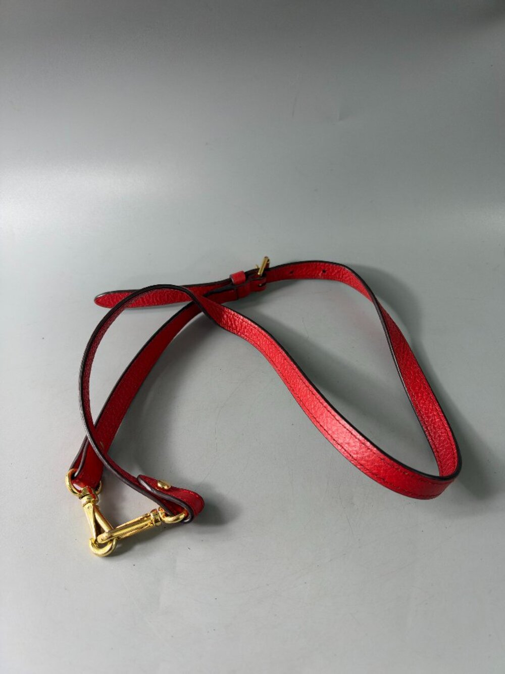 Lauren Ralph Lauren Red Leather Adjustable Strap